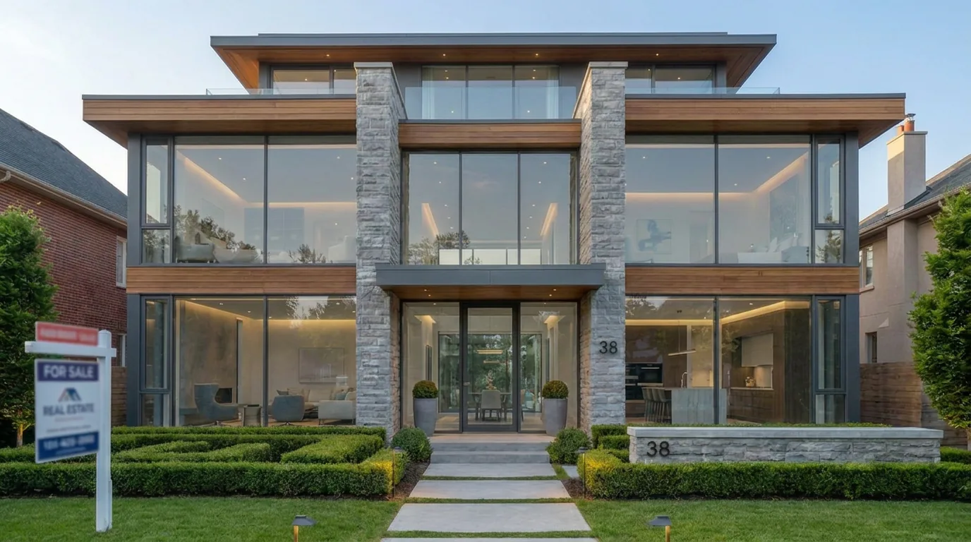 Optivision Dual Reflective window film shown on a home