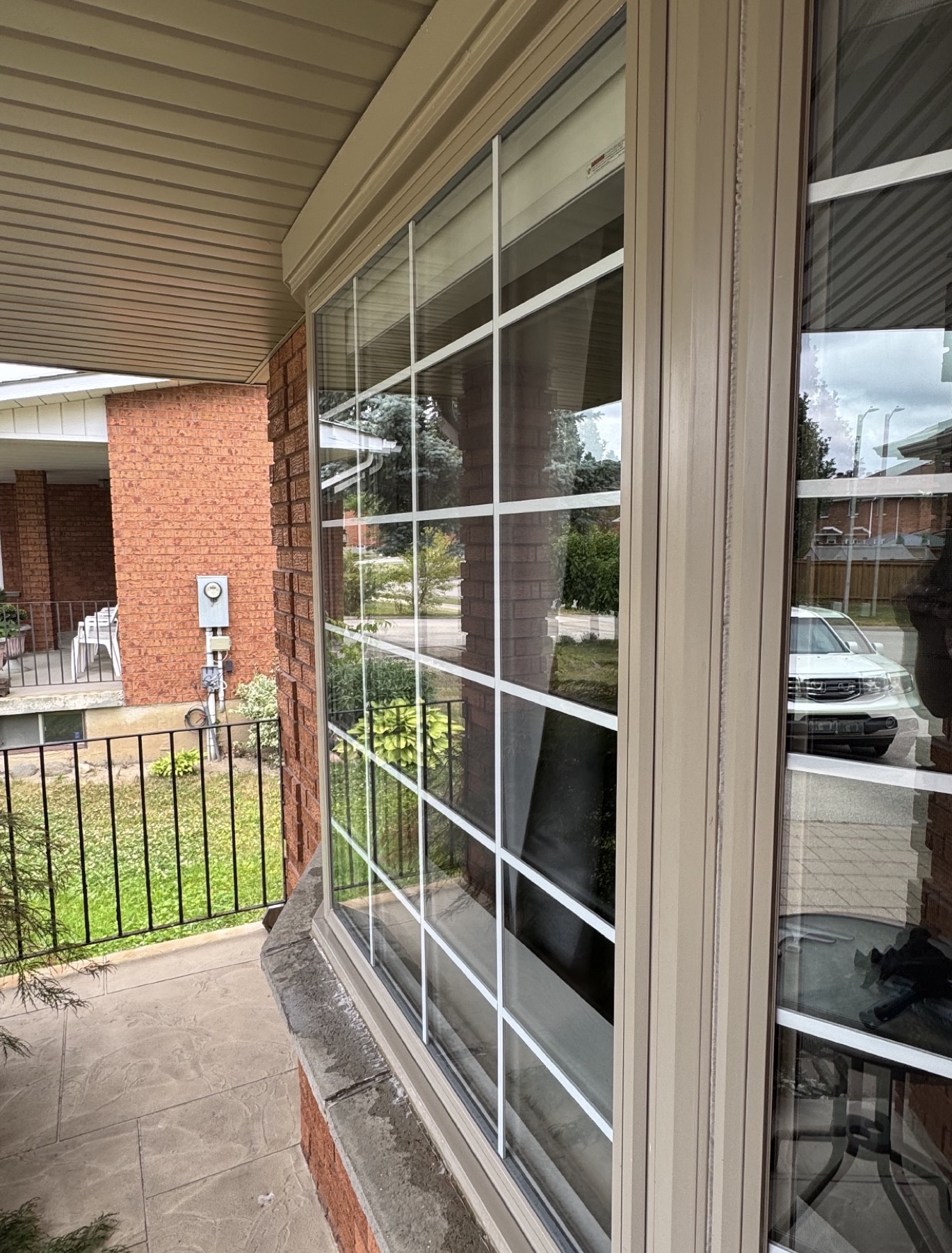 Security window film professionally installed on a home in the Greater Toronto Area by ImpactGuard
