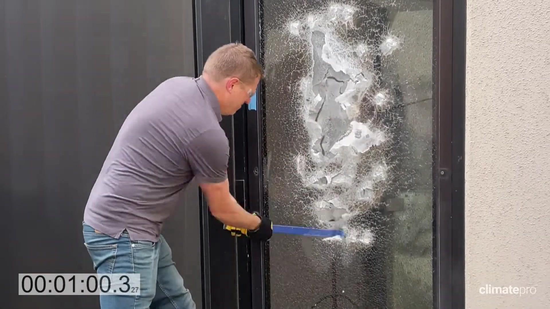 Smash-and-grab resistance demonstration