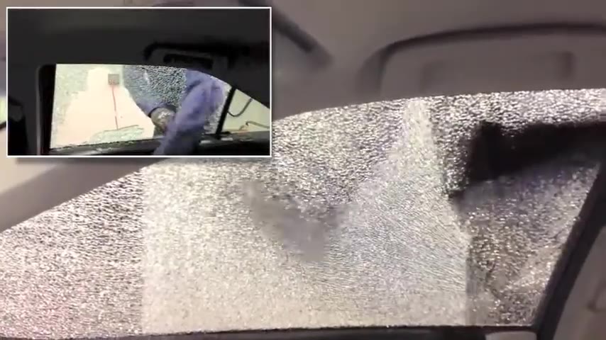 Automotive security film - side window impact test